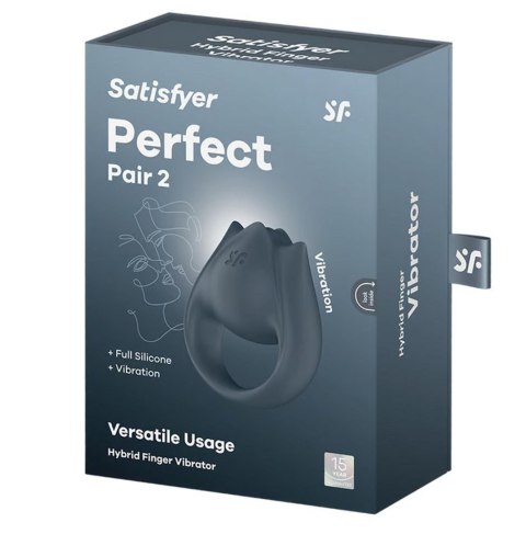 Pierścień wibrujący 2w1 silikonowy Satisfyer Perfect Pair 2 USB wodoodporny