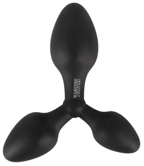 Potrójny korek analny Black Velvets silikonowy 13 8 cm