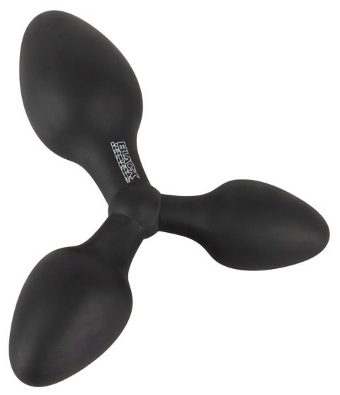Potrójny korek analny Black Velvets silikonowy 13 8 cm