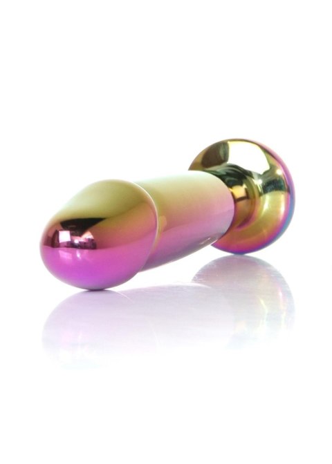 Stalowy korek analny penis z diamentem HeavyFun 12 cm