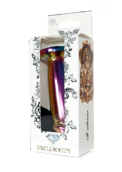 Stalowy korek analny penis z diamentem HeavyFun 12 cm