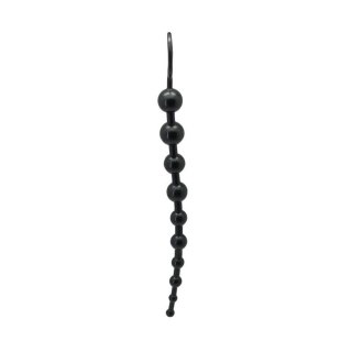 Stopniowany łańcuch analny Timeless Jelly 10 kulek PVC Toyz4lovers czarny