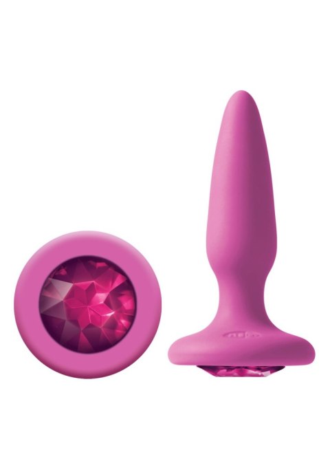 Korek analny Glams Mini Gem różowy 8.5 cm