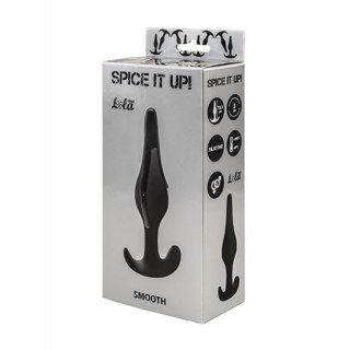 Korek analny silikonowy Lola Toys Smooth czarny 10,5 cm