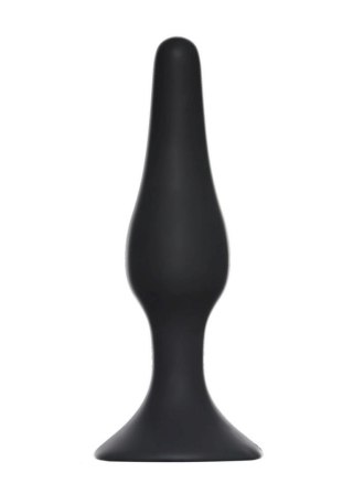 Korek analny silikonowy Slim Lola Toys czarny 10 5 cm