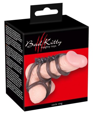 Pierścień erekcyjny Bad Kitty sześciopierścieniowy 7 cm