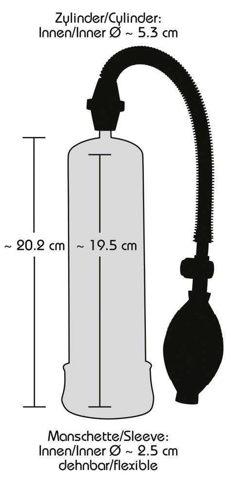 Pompka próżniowa Bang Bang do penisa czarny 20 cm