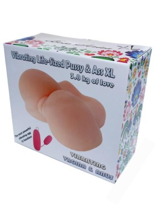 Realistyczny masturbator wagina pośladki XL z wibracją Lyla 23 cm
