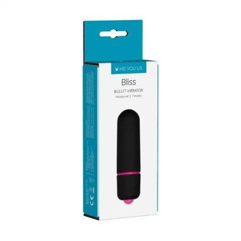 Wibrator mini bullet Me You Us Bliss 7 Mode czarny 6 cm wodoodporny