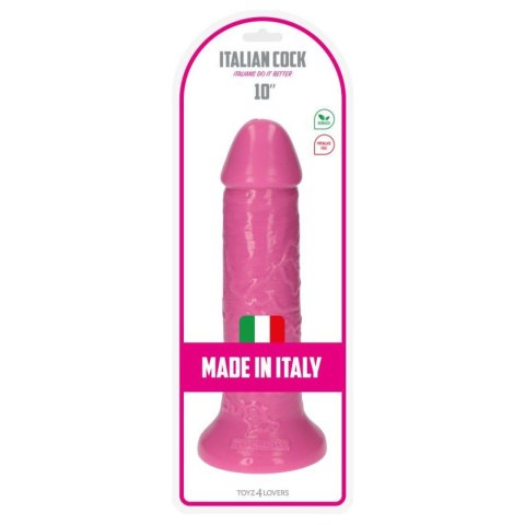 Dildo cyberskórzane Sansone Toyz4lovers różowe 25,5 cm