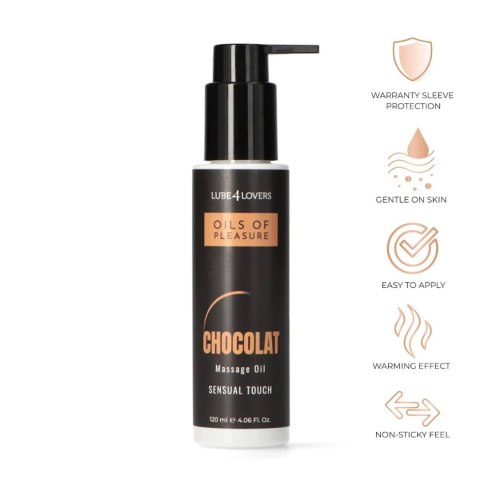 Olejek do masażu czekoladowy rozgrzewający Oils of Pleasure 120 ml