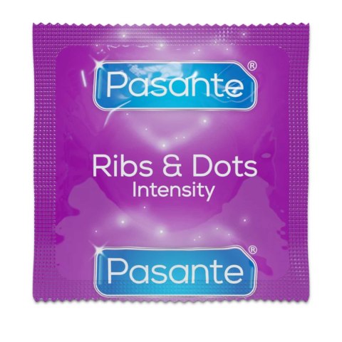 Prezerwatywy Pasante Ribs Dots Intensity prążkowane kropkowane 144 szt