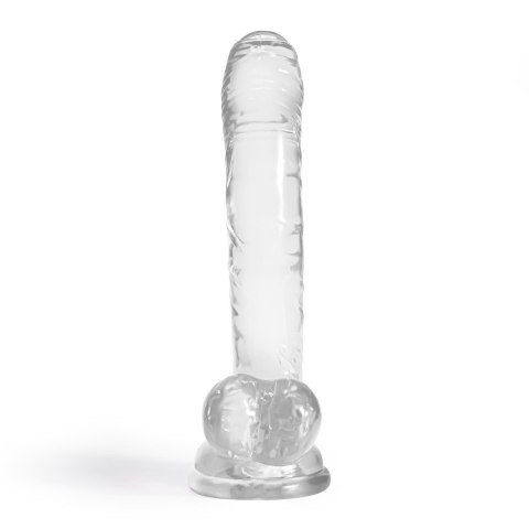 Dildo analne Crushious Hudini żelowe transparentne 17,5 cm