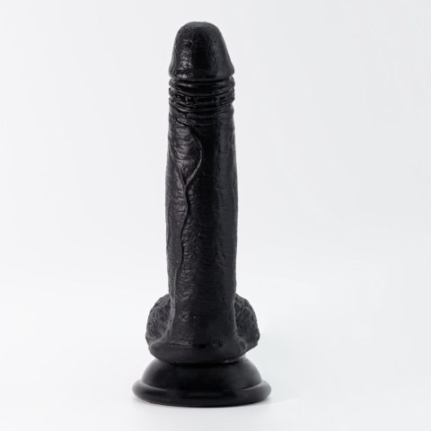 Dildo realistyczne Crushious Inviktus silikonowe czarne 19 cm