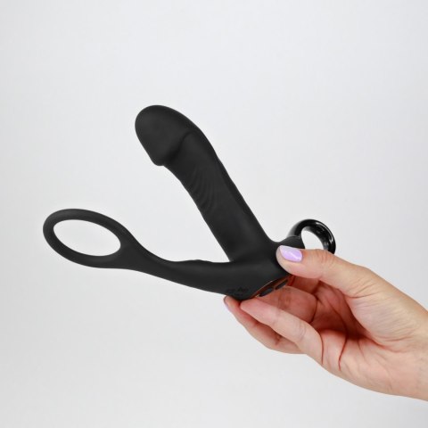 Masażer prostaty Crushious Magoo z pierścieniem i pilotem USB 14 cm