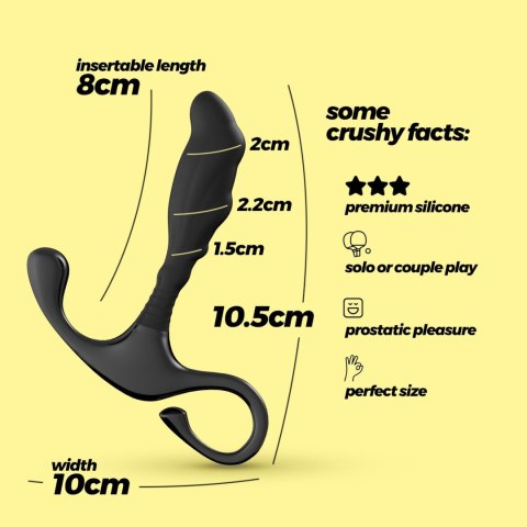 Masażer prostaty silikonowy Crushious Djinn 10,5 cm