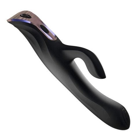 Wibrator króliczek Rachel Deluxe Power Escorts czarny silikonowy USB 23 cm
