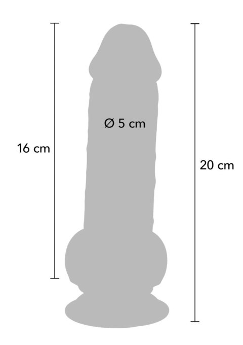 Dildo realistyczne grube Dual Density ToyJoy 20 cm