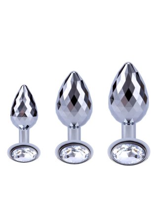 Korek analny Disco Diamond ToyJoy srebrny duży