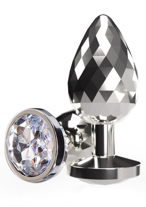 Korek analny Disco Diamond ToyJoy srebrny duży