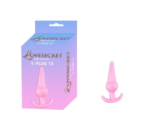 Korek analny Lovesecret Sensual T Plug 13 różowy 12,6 cm