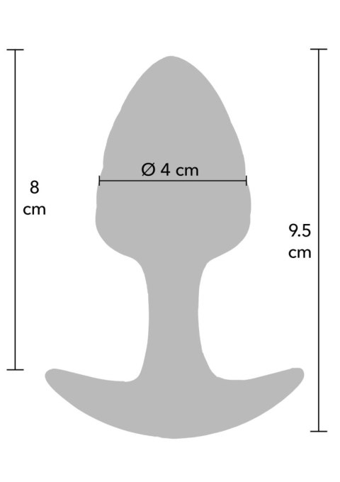 Korek analny ToyJoy Crystal Medium fioletowy 9,5 cm