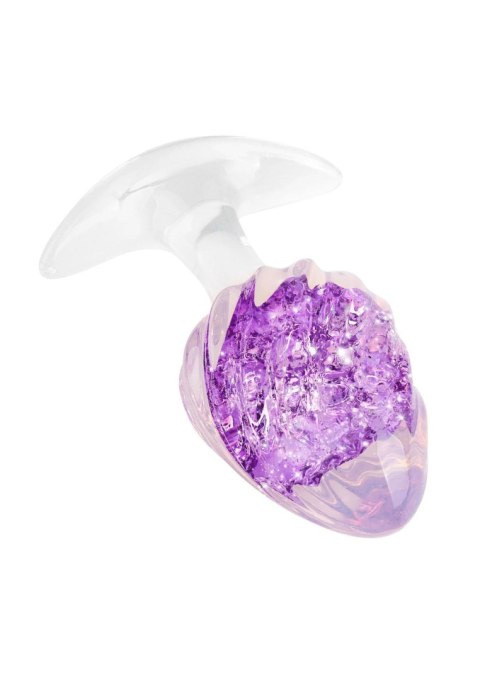 Korek analny ToyJoy Crystal Medium fioletowy 9,5 cm
