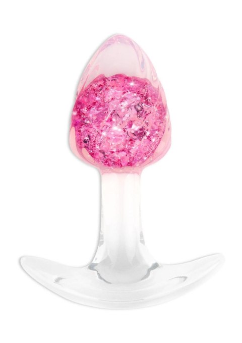 Korek analny ToyJoy Crystal Small silikonowy różowy 8,5 cm