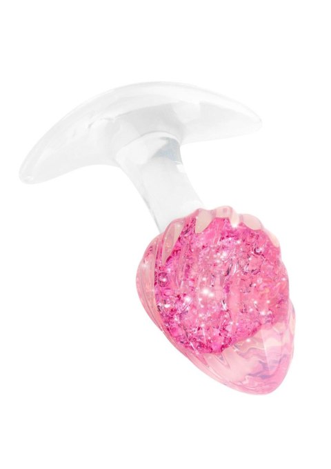 Korek analny ToyJoy Crystal Small silikonowy różowy 8,5 cm