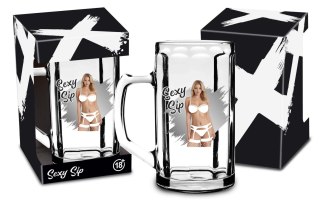 Kufel szklany Sexy Sip 500ml House of Mugs