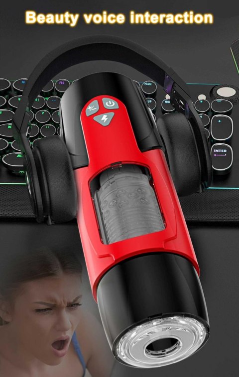 Masturbator obrotowo teleskopowy Lovesecret LS05 z aplikacją 27 cm