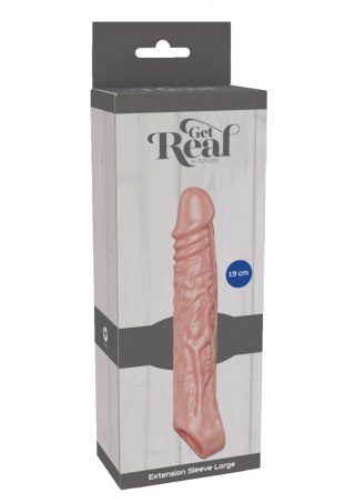 Nakładka erekcyjna ToyJoy Get Real Large 19 cm TPE