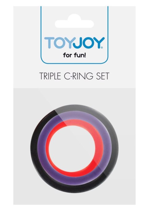 Pierścienie erekcyjne ToyJoy silikonowe multicolor 3 szt