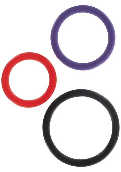 Pierścienie erekcyjne ToyJoy silikonowe multicolor 3 szt