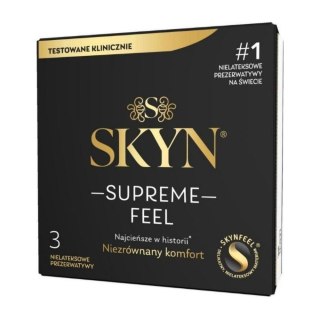 Prezerwatywy nielateksowe ultracienkie Skyn Supreme Feel 3 sztuki