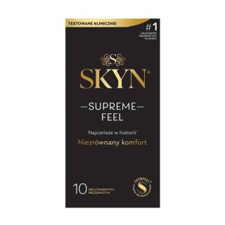 Prezerwatywy ultracienkie SKYN Supreme Feel poliizoprenowe 10 sztuk