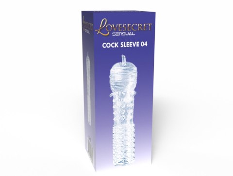 Rękaw na penisa przezroczysty z wypustkami Lovesecret 12,5 cm