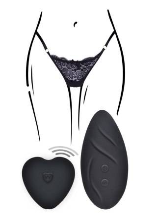 Stymulator do majteczek ToyJoy Angel czarny z pilotem USB