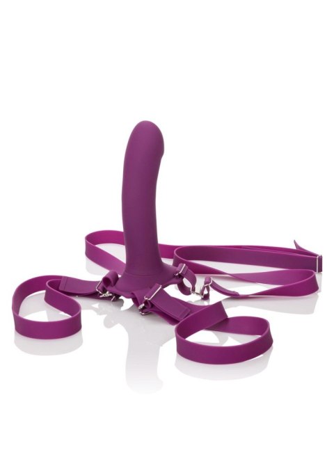 Wibrator do strap on Calexotics Me2 Rumbler fioletowy USB 16,5 cm
