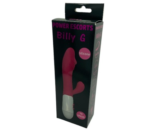Wibrator króliczek silikonowy Power Escorts 20 cm czarny
