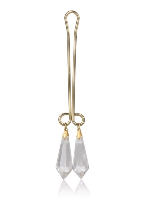 Biżuteria na łechtaczkę Calexotics przezroczysta 11 cm