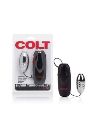 Jajko wibrujące Colt Turbo Bullet srebrne 7.5 cm