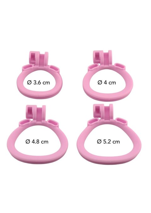 Klatka na penisa Hidden Desire różowa 10 cm ABS