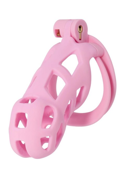 Klatka na penisa Penis Prison Hidden Desire różowa 11 cm