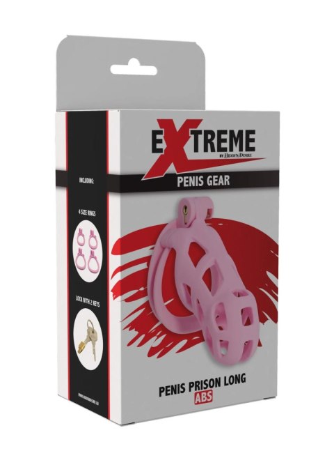 Klatka na penisa Penis Prison Hidden Desire różowa 11 cm