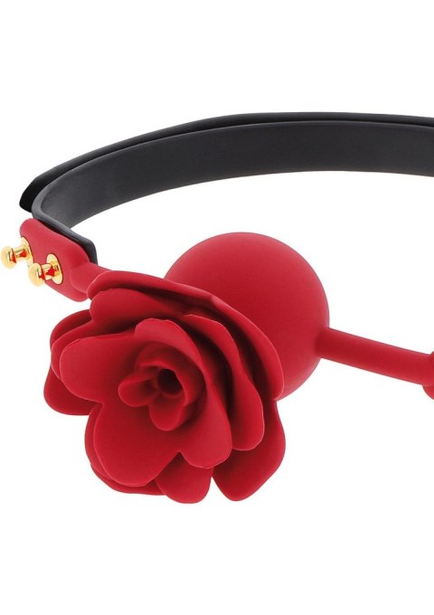 Knebel balonowy Wild Roses Taboom czarny silikonowy 65 cm