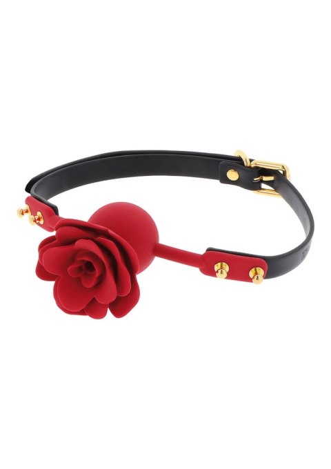 Knebel balonowy Wild Roses Taboom czarny silikonowy 65 cm