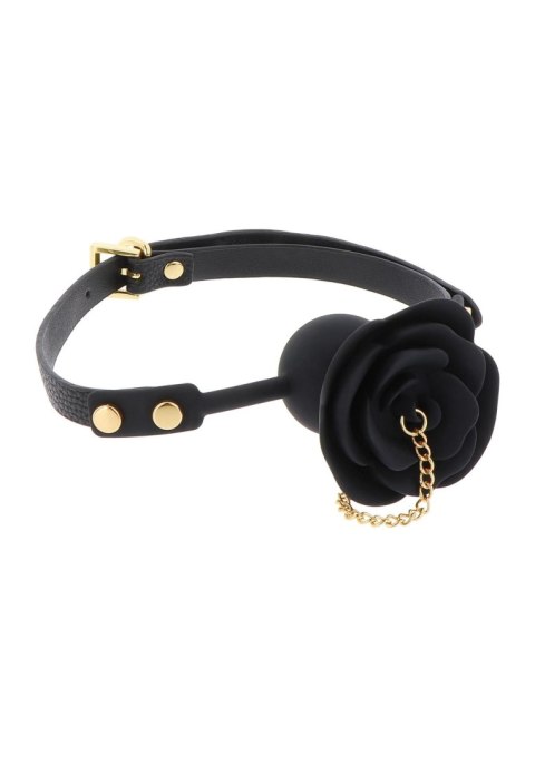 Knebel kulkowy Rose z plugiem Taboom czarny