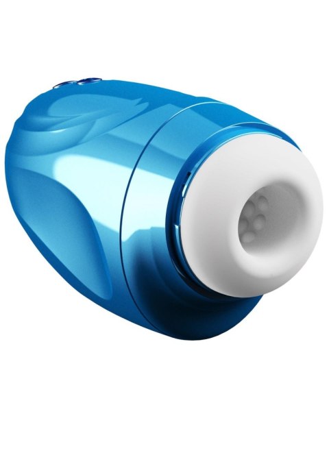 Masturbator Fusion X Aqua Bubble z wibracją niebieski