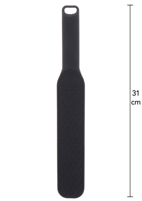 Packa BDSM silikonowa Hidden Desire z kolcami czarna 31 cm